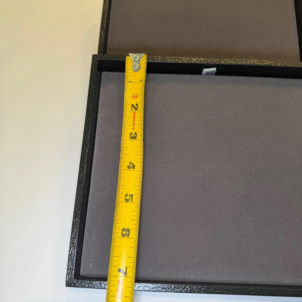 The Container Store Black Stackable Jewelry Tray Set 3pc Velvet Lined